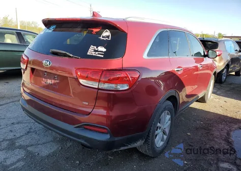 2016 Kia Sorento Lx z USA, uszkodzony, nr VIN 5XYPG4A39GG037496